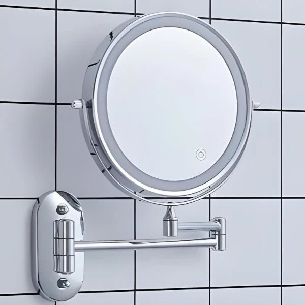 Elegant LED Vanity Mirror with Adjustable Lighting & Magnification for Flawless Makeup Application 0