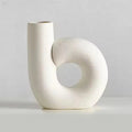 Elegant Porcelain Decorative Vase with Handcrafted Finish | Minimalist Centerpiece for Floral Displays 1