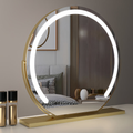 Elegant Touch Lighted Makeup Mirror with 360° Rotation & Adjustable Brightness | Modern Vanity Essential for Flawless Grooming 4