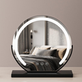 Elegant Touch Lighted Makeup Mirror with 360° Rotation & Adjustable Brightness | Modern Vanity Essential for Flawless Grooming 5