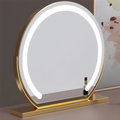 Elegant Touch Lighted Makeup Mirror with 360° Rotation & Adjustable Brightness | Modern Vanity Essential for Flawless Grooming 8