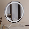 Elegant Vanity Mirror | Smart Touch Lighted Makeup Mirror with 360° Rotation | Cordless Design for Effortless Grooming 2