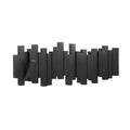 Elegant Wall Mounted Coat Rack with Foldable Hooks | Solid Wood Design for Space-Saving Entryway Organization 2