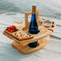 Elegant Wooden Picnic Table with Compartments for Snacks & Drinks | Stylish Outdoor Picnic Table for Memorable Gatherings 3
