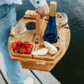 Elegant Wooden Picnic Table with Compartments for Snacks & Drinks | Stylish Outdoor Picnic Table for Memorable Gatherings 4