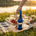 Elegant Wooden Picnic Table with Compartments for Snacks & Drinks | Stylish Outdoor Picnic Table for Memorable Gatherings 5