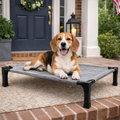 Elevated Cooling Dog Bed | Breathable Mesh Pet Cot with Durable Frame | Comfortable Support for Indoor and Outdoor Use 4