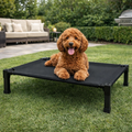 Elevated Cooling Dog Bed | Breathable Mesh Pet Cot with Durable Frame | Comfortable Support for Indoor and Outdoor Use 5