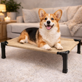Elevated Cooling Dog Bed | Breathable Mesh Pet Cot with Durable Frame | Comfortable Support for Indoor and Outdoor Use 6