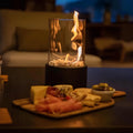 Everlasting Flame Oil Lamp – Elegant Indoor Ambient Lamp in Black or White, Medium or Large