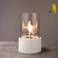 Everlasting Flame Oil Lamp – Elegant Indoor Ambient Lamp in Black or White, Medium or Large