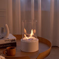 Everlasting Flame Oil Lamp – Elegant Indoor Ambient Lamp in Black or White, Medium or Large