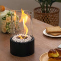 Everlasting Flame Oil Lamp – Elegant Indoor Ambient Lamp in Black or White, Medium or Large