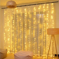 Fairy Curtain LED String Lights with Remote Control – Waterproof Indoor Outdoor Party Lights, 3m Warm White Twinkle Lights