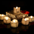 Flameless LED Candles – Flickering Battery Operated Candle Set, Warm White or Yellow, 12 Pack