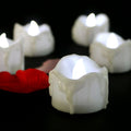 Flameless LED Candles – Flickering Battery Operated Candle Set, Warm White or Yellow, 12 Pack