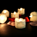 Flameless LED Candles – Flickering Battery Operated Candle Set, Warm White or Yellow, 12 Pack