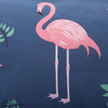 Flamingo Oasis Duvet Cover Set – 3-Piece Lightweight Microfiber with Tropical Print, Queen Size Bed Covers for Year-Round Comfort
