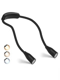 Flexible LED Neck Light | Rechargeable Goose Neck Light with 3 Color Temperatures | Hands-Free Reading & Crafting Solution