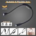 Flexible LED Neck Light | Rechargeable Goose Neck Light with 3 Color Temperatures | Hands-Free Reading & Crafting Solution