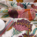 Floral Cotton Blanket Throw - Reversible Jacquard Design for Sofa and Bed - All-Season Comfort and Style