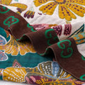 Floral Cotton Blanket Throw - Reversible Jacquard Design for Sofa and Bed - All-Season Comfort and Style