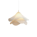 Floral Fabric Pendant Light with Adjustable Length – Soft Kitchen Pendant Lighting for Elegant Home Décor