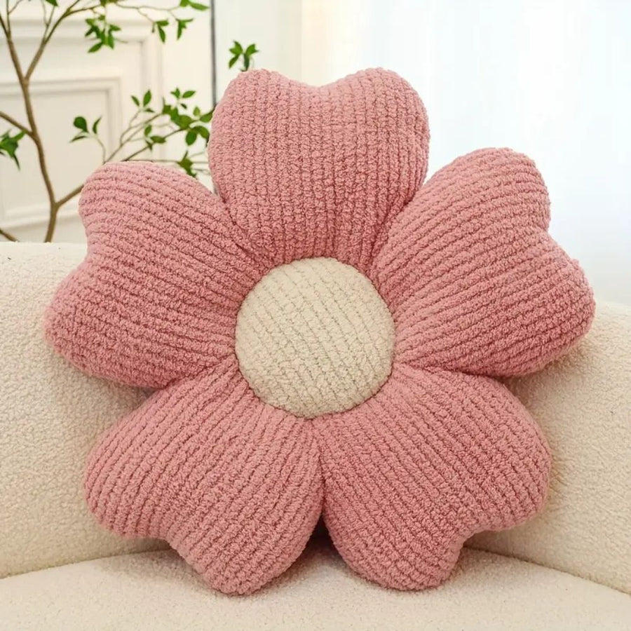 Flower Shaped Cushion with Breathable Microfiber Cover and Soft Foam Filling for Sofa, Chair, and Decorative Use