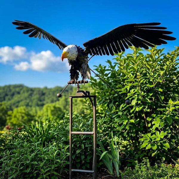 Garden Elegance | Metal Bird Wind Spinner with Eye-Catching Design | Outdoor Decor for Vibrant Garden Spaces 0