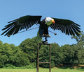 Garden Elegance | Metal Bird Wind Spinner with Eye-Catching Design | Outdoor Decor for Vibrant Garden Spaces 4
