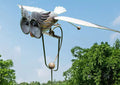 Garden Elegance | Metal Bird Wind Spinner with Eye-Catching Design | Outdoor Decor for Vibrant Garden Spaces 8