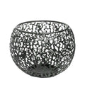 Geometric Iron Glow Sphere Candle Holder – Modern Votive Candle Holder for Tealights and LED Candles
