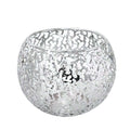 Geometric Iron Glow Sphere Candle Holder – Modern Votive Candle Holder for Tealights and LED Candles