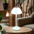 Golden Touch Table Lamp with Crystal Shade, USB Rechargeable Cordless Desk Lamp with Dimmable LED Light