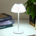 Golden Touch Table Lamp with Crystal Shade, USB Rechargeable Cordless Desk Lamp with Dimmable LED Light
