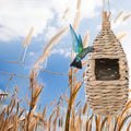 Hand-Woven Bird House for Outdoor Use – Unique Decorative Nest for Small Birds with Creative Hanging Design
