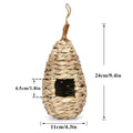 Hand-Woven Bird House for Outdoor Use – Unique Decorative Nest for Small Birds with Creative Hanging Design