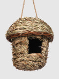 Hand-Woven Bird House for Outdoor Use – Unique Decorative Nest for Small Birds with Creative Hanging Design