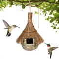 Hand-Woven Grass Bird House – Eco-Friendly Cozy Nest for Garden and Porch, Lightweight and Durable Shelter for Birds