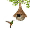Hand-Woven Grass Bird House – Eco-Friendly Cozy Nest for Garden and Porch, Lightweight and Durable Shelter for Birds