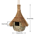 Hand-Woven Grass Bird House – Eco-Friendly Cozy Nest for Garden and Porch, Lightweight and Durable Shelter for Birds