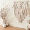 Handcrafted Bohemian Macrame Wall Hanging Tapestry – Natural Cotton Wall Art Decor for Living Room