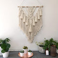 Handcrafted Bohemian Macrame Wall Hanging Tapestry – Natural Cotton Wall Art Decor for Living Room