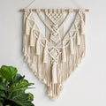Handcrafted Bohemian Macrame Wall Hanging Tapestry – Natural Cotton Wall Art Decor for Living Room