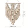 Handcrafted Bohemian Macrame Wall Hanging Tapestry – Natural Cotton Wall Art Decor for Living Room