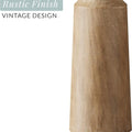 Handcrafted Pine Wood Candle Holders Set of 3 with Varying Heights for Rustic Home Decor