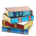 Handcrafted Stained Glass Book Lamp – Unique Vintage Table Lamp with Warm Ambient Glow for Book Lovers