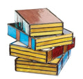 Handcrafted Stained Glass Book Lamp – Unique Vintage Table Lamp with Warm Ambient Glow for Book Lovers