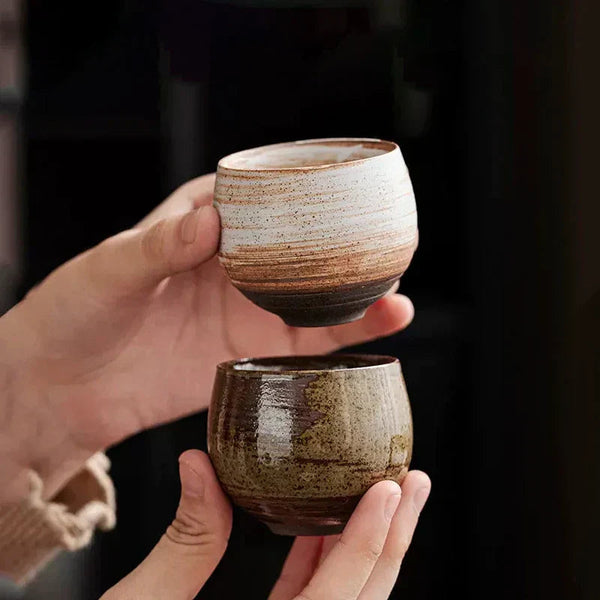 Handmade Ceramic Espresso Cups Set – Unique Stoneware Demitasse Cups for Stylish Coffee Moments, Microwave and Dishwasher Safe