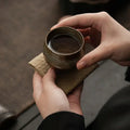 Handmade Ceramic Espresso Cups Set – Unique Stoneware Demitasse Cups for Stylish Coffee Moments, Microwave and Dishwasher Safe